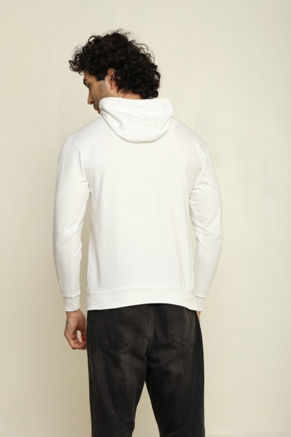 Absqura Hooded White Sweatshirt