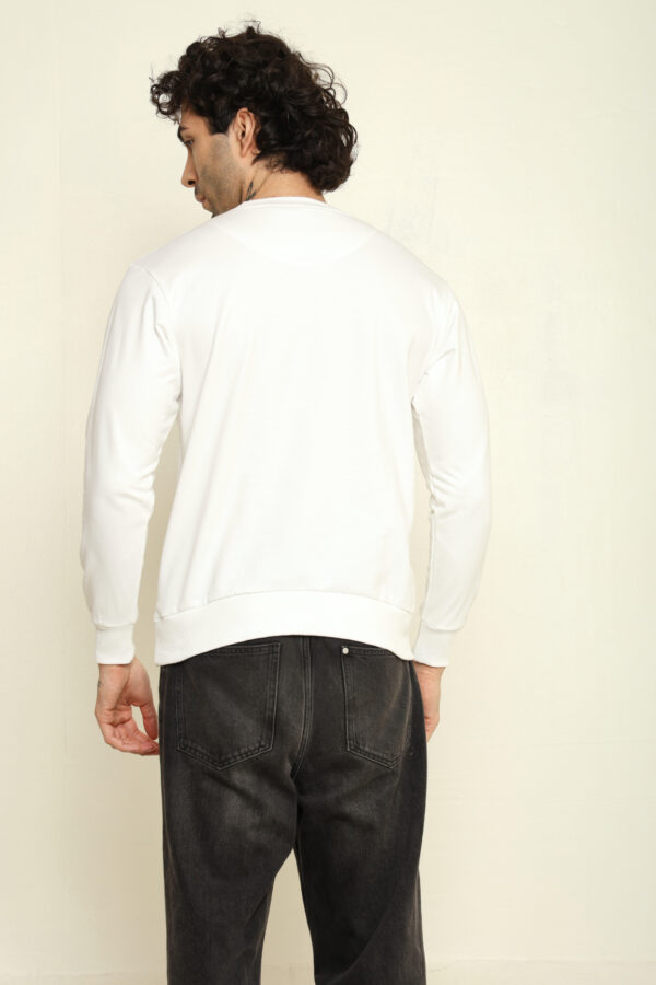 Absqura Solid Sweatshirt White