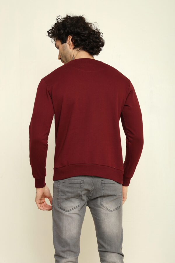 Absqura Solid Sweatshirt Maroon