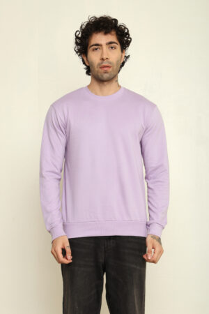 Absqura Solid Sweatshirt Lavender
