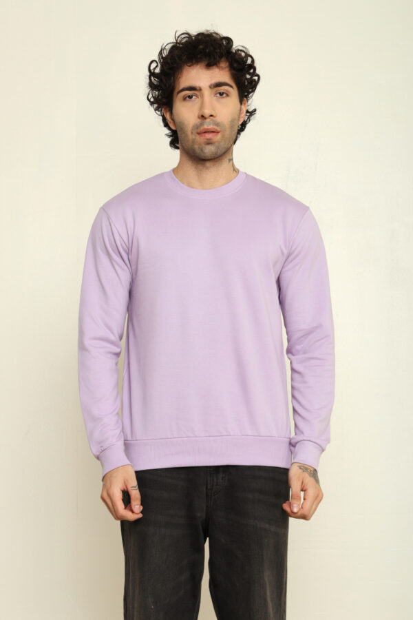Absqura Solid Sweatshirt Lavender