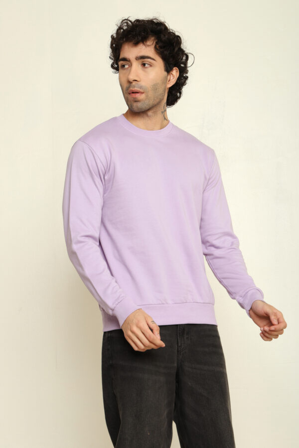 Absqura Solid Sweatshirt Lavender