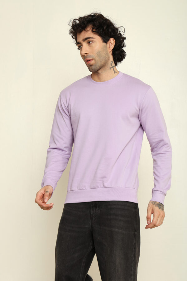 Absqura Solid Sweatshirt Lavender