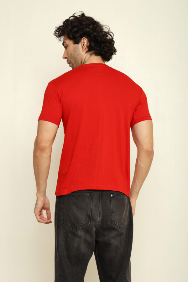 Absqura Solid Men Red T-Shirt