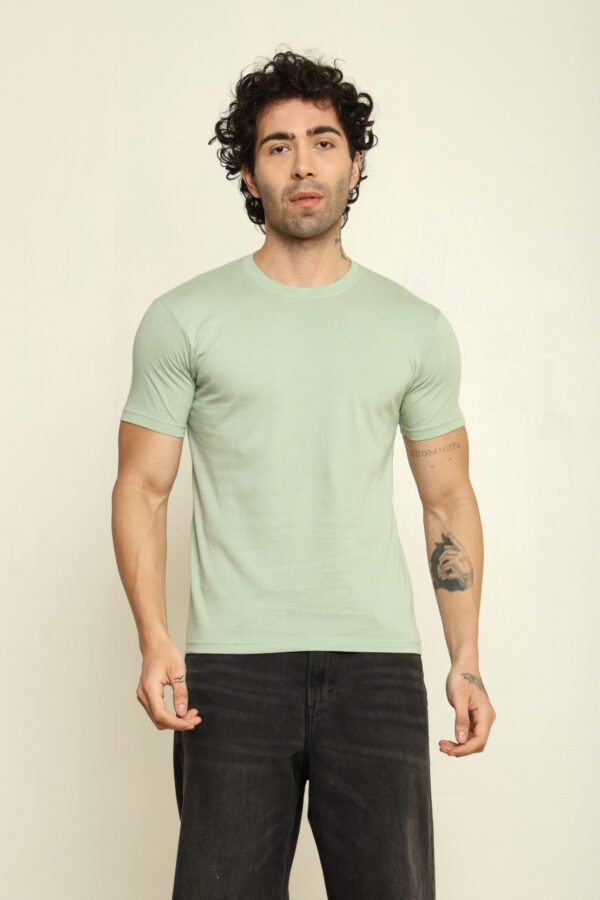 Absqura Solid Men Jade T-Shirt