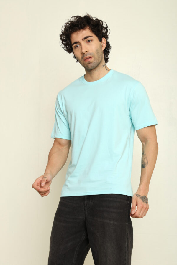 Absqura Solid Oversized Mint T-Shirt