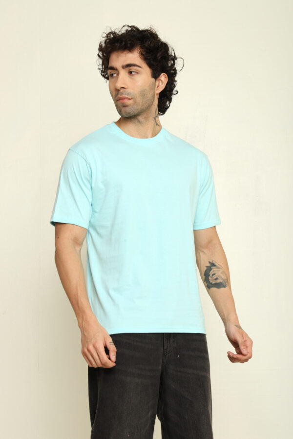 Absqura Solid Oversized Mint T-Shirt