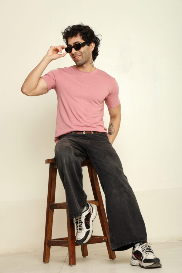 Absqura Solid Men Flamingo T-Shirt