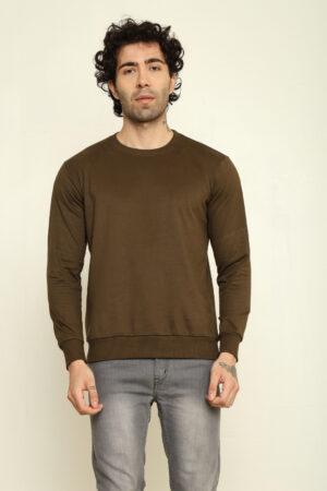 Absqura Solid Sweatshirt Olive Green