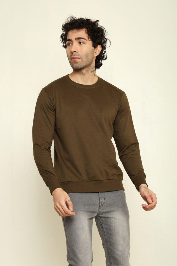 Absqura Solid Sweatshirt Olive Green
